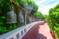 Thai big bell decorate in temple Royalty Free Stock Photo