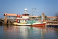 Thai Boat in Chumphon river Lang Suan