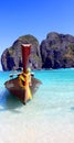 Thai boat on the islands Royalty Free Stock Photo