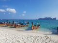 Thai boats parked