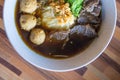 Thai Braised Beef Noodle Soup Royalty Free Stock Photo