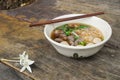 Thai Braised Beef Noodle Soup. Royalty Free Stock Photo