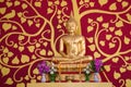 Thai Buddha set of altar table - closeup Royalty Free Stock Photo