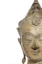 Thai Buddha head with copy space Royalty Free Stock Photo