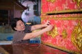 Coffin Donation (Donate a Coffin) at Thai temple