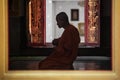 Thai Buddhist monk chanting