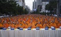 Bangkok, Thailand, Thai Buddhist Monks in Prayer