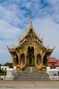 Thai buddhist temple beautiful pagoda wat Royalty Free Stock Photo