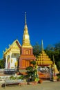 Thai buddhist temple beautiful pagoda wat Royalty Free Stock Photo