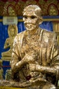 Thai Buddhist Temple Golden Statue Royalty Free Stock Photo