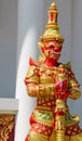 Thai Buddhist Temple Guard Royalty Free Stock Photo