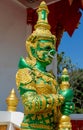 Thai Buddhist Temple Guard Royalty Free Stock Photo
