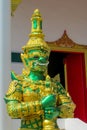 Thai Buddhist Temple Guard Royalty Free Stock Photo