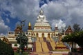 Thai buddhist temple with large buddha image