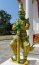 Guardian Giant Suriyaphob, mythological guard statue in Thailand wat Royalty Free Stock Photo