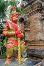 Thai Buddhist Temple Guard Royalty Free Stock Photo