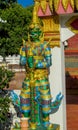 Thai Buddhist Temple Guard Royalty Free Stock Photo