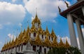 Thai buddhist temple wat roof in Thailand Royalty Free Stock Photo