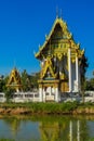 Thai buddhist temple wat near the lake Royalty Free Stock Photo