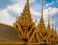 Thai buddhist temple wat roof in Thailand Royalty Free Stock Photo