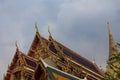 Thai buddhist temple wat roof in Thailand Royalty Free Stock Photo
