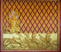 Thai buddhist wall decorate