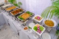 Thai buffet breakfast at beautifully organized wedding