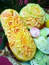 Thai carving fruit