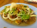 Thai Century Eggs Salad, Thai food