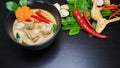 Thai Chicken Coconut Soup - Tom Kha Gai Royalty Free Stock Photo