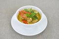 Thai chicken green curry, creamy soup Royalty Free Stock Photo