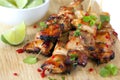 Thai Chicken Skewers Royalty Free Stock Photo