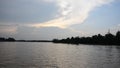 Thai children driving jet ski at Tapee river