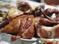 Thai-Chinese Style very delicious Roast Duck in Chinese New Year Royalty Free Stock Photo