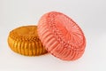 Thai circle pillow isolated Royalty Free Stock Photo
