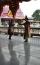 Thai classical dancing from old literature Royalty Free Stock Photo