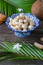 Thai cookie fragant of thai candle Royalty Free Stock Photo