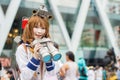 Thai cosplayers dress as the characters from cartoon and game in Japan festa in Bangkok