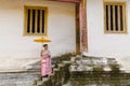 Thai costume in Wat Phra Singh Temple at Chiang Mai Northern Thailand