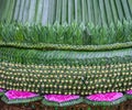 Thai craft of banana leaf decorative