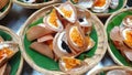 Thai Crepes in Woven Baskets Royalty Free Stock Photo