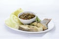 Thai cuisine nam prik or chili paste Royalty Free Stock Photo