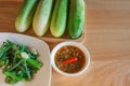 Thai cuisine nam prik or chili paste Royalty Free Stock Photo