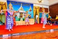 Thai dance performance in City Pillar Shrine San Lak Mueang, Bangkok, Thailand Royalty Free Stock Photo