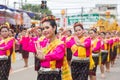 Thai dance at traditional candle procession festival of Buddha