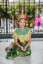 Thai Dancers at Erawan Shrine, A Hindu shrine, Bangkok, Thailand Royalty Free Stock Photo