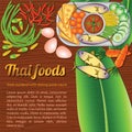 Isolated Thai Food Menu Phad Thai