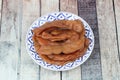 Crystallized tamarind,Tamarind glace fruit preserve ,Sweet Tamarind Pickle,Tamarind is preserved in syrup Royalty Free Stock Photo