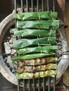 Thai dessert, Khanom jak - sweetmeat made from flour, coconut and sugar