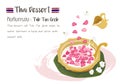 Thai Dessert : Tub Tim Grob. Royalty Free Stock Photo